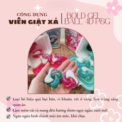 VIÊN GIẶT XẢ BOLD GEL BALL 4D P&G HƯƠNG HOA NGỌT NGÀO TÚI REFILL 24 VIÊN