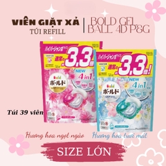VIÊN GIẶT XẢ BOLD GEL BALL 4D P&G HƯƠNG HOA TƯƠI MÁT TÚI REFILL 36 VIÊN