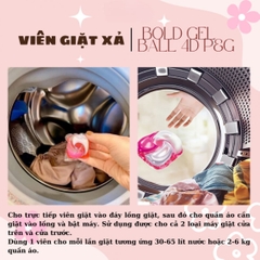 VIÊN GIẶT XẢ BOLD GEL BALL 4D P&G HƯƠNG HOA TƯƠI MÁT TÚI REFILL 36 VIÊN