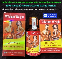 THUỐC TĂNG CÂN WISDOM WEIGHT NHẬP CHÍNH HÃNG INDONESIA - HÀNG MỚI NĂM 2024