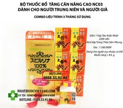 LIỆU TRÌNH 3 THÁNG BỘ THUỐC BỔ TĂNG CÂN NC03