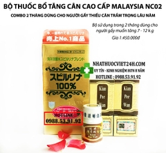 COMBO 2 THÁNG BỘ THUỐC BỔ TĂNG CÂN AN TOÀN NC02