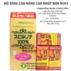 LIỆU TRÌNH 3 THÁNG BỘ TĂNG CÂN CAO CẤP NC01 DÀNH CHO NGƯỜI GẦY SUY NHƯỢC