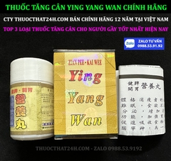 THUỐC TĂNG CÂN YING YANG WAN - DINH DƯỠNG HOÀN CHÍNH HÃNG HÀNG THẬT