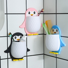 Kệ Dán Tường Đa Năng Hình Chim Cánh Cụt Cute