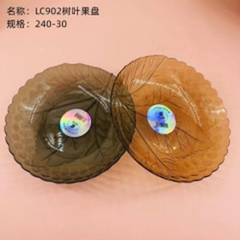 Đĩa trái cây hình lá cây,