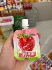 Thạch uống mới vị dâu Vịt Vàng Nhỏ Youliang 100g đóng gói lẻ