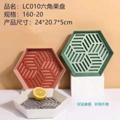 đĩa trái cây lục giác