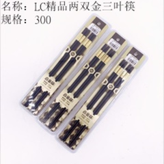 2 đôi đũa cao cấp ba lá vàng