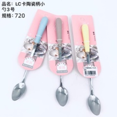 thìa nhọn tay cầm bằng sứ