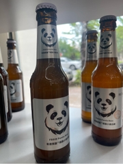 Bia chai gấu trắng