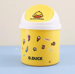 thùng rác có nắp hiệu vịt vàng nhỏ