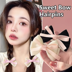 Kẹp Tóc Nơ Tiểu Thư Phong Cách Hàn Quốc