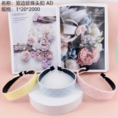 Bờm tóc hình thỏ bọc vải.