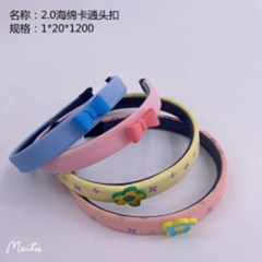 Bờm tóc hoạt hình bọc mút 2.0 cm.