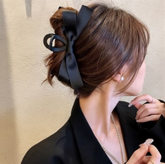 Kẹp Tóc Nơ Đen Sang Trọng Cho Nữ