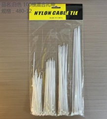 100 dây buộc hỗn hợp màu trắng.