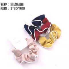 Dây buộc tóc viền trắng