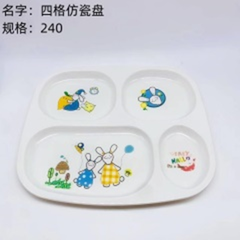 đĩa 4 ngăn giả sứ