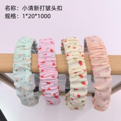 Bờm tóc chất liệu nhăn, phong cách thanh lịch