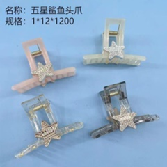 kẹp vuốt hình cá mập đính sao