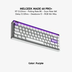 Bàn Phím Gaming HE MELGEEK MADE 68 PRO+ RT 0.01mm, Polling Rate 8K, Scan Rate 16K, Delay 0.125ms, Deadzone 0, RGB 16tr Màu