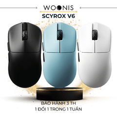 Chuột Gaming Không Dây Scyrox V6 – 8000Hz, 30K DPI, Siêu Nhẹ 40g