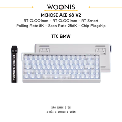 Bàn Phím Gaming HE Mchose Ace 68 V2 – Rapid Trigger 0.001mm, Delay 0.08ms, RT Smart, Polling Rate 8K - Scan Rate 256k, Chip Flagship