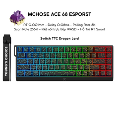 BÀN PHÍM CƠ GAMING HE MCHOSE ACE60/68 | Rapid Trigger | Scan-rate 128K | 8000hz