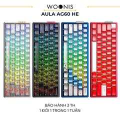 AULA AG60 | Bàn Phím Phím Từ Tính Chuyên Game Kết nối trực tiếp ADC, 8K Hz, Độ Trễ 0.08ms, Ultra-high Scan Rate 2304K, Accuracy 0.001mm, RGB đôi siêu sáng