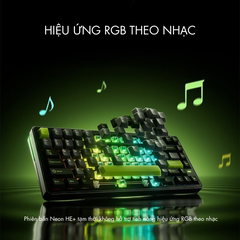 VGN Neon 75 | Bàn Phím Phím Từ Tính Chuyên Game Pin 8000mAh, 8K Hz, Độ Trễ 0.1ms, Scan Rate 256K, Accuracy 0.005mm, RGB 16.8 Triệu Màu