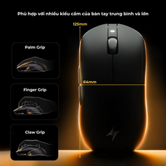 VGN ATK A9 - Chuột Không Dây Nhẹ 53g, Cảm Biến PAW3950 Ultra, Polling Rate 8000Hz - Hiệu Suất Đỉnh Cao Cho Game Thủ