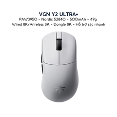 Chuột Gaming Không Dây Siêu Nhẹ VGN Feilong Y2 Pro – Cảm biến PAW3950, Switch Quang học Omron, Receiver 8K