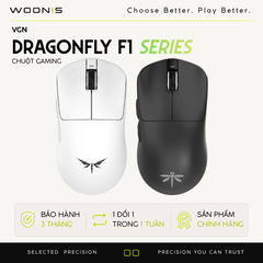 Chuột gaming không dây VGN Dragonfly F1 Pro Max – Siêu nhẹ 55g, 130h pin, cảm biến PAW3395