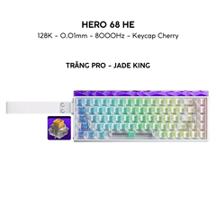 Aula Hero 68 | Bàn Phím Gaming HE Polling rate 8K Hz, Scan rate 128K, Độ Trễ 0.1ms, Hộp Đèn Neon RGB