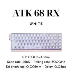 ATK 68 RX ESPORTS| Bàn Phím Phím Từ Tính Chuyên Game 8K Hz, Độ Trễ 0.08ms, Scan Rate 256K, Accuracy 0.001mm, RGB 16.8 Triệu Màu
