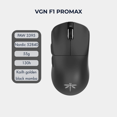 Chuột gaming không dây VGN Dragonfly F1 Pro Max – Siêu nhẹ 55g, 130h pin, cảm biến PAW3395