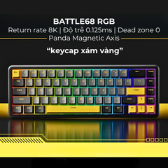 BÀN PHÍM CƠ GAMING HE BATTLE68 | Rapid Trigger | 1000hz | 8000hz