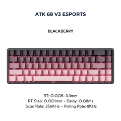 ATK 68 V3 ESPORTS| Bàn Phím Phím Từ Tính Chuyên Game 8K Hz, Độ Trễ 0.08ms, Scan Rate 256K, Accuracy 0.001mm, RGB 16.8 Triệu Màu