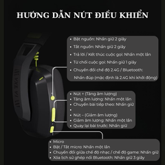 Tai nghe không dây gaming VGN VXE Siren V1 – 3 chế độ kết nối, pin 98 giờ, độ trễ thấp 15ms