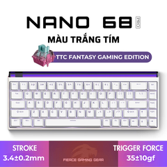 BÀN PHÍM CƠ GAMING HE MADLIONS NANO68 HE | Rapid Trigger | 128K | 8000hz | RT 0.01MM