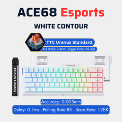 BÀN PHÍM CƠ GAMING HE MCHOSE ACE60/68 | Rapid Trigger | Scan-rate 128K | 8000hz