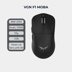 Chuột gaming không dây VGN Dragonfly F1 Pro Max – Siêu nhẹ 55g, 130h pin, cảm biến PAW3395