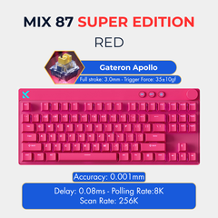 Mchose Mix 87 | Bàn Phím Phím Từ Tính Chuyên Game 8K Hz, Độ Trễ 0.08ms, Scan Rate 256K, Accuracy 0.001mm, RGB 16.8 Triệu Màu