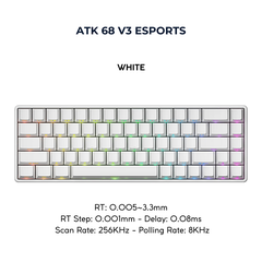 ATK 68 V3 ESPORTS| Bàn Phím Phím Từ Tính Chuyên Game 8K Hz, Độ Trễ 0.08ms, Scan Rate 256K, Accuracy 0.001mm, RGB 16.8 Triệu Màu