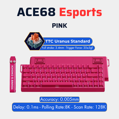 BÀN PHÍM CƠ GAMING HE MCHOSE ACE60/68 | Rapid Trigger | Scan-rate 128K | 8000hz