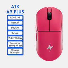 VGN ATK A9 - Chuột Không Dây Nhẹ 53g, Cảm Biến PAW3950 Ultra, Polling Rate 8000Hz - Hiệu Suất Đỉnh Cao Cho Game Thủ