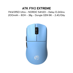 VGN ATK F1 V2 Series - Chuột Không Dây Nhẹ 38g, Cảm Biến PAW3950 Ultra, Polling Rate 8000Hz - Hiệu Suất Đỉnh Cao Cho Game Thủ