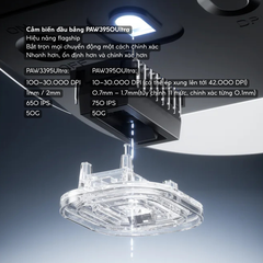 Chuột Gaming Không Dây ATK Dragonfly Y9 Series, PAW3950 Ultra, Nordic 54L15, ApexShark MAX, Pin 800mAh , 800H, ~55g, Dongle GEM 8K