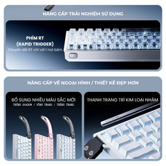 Bàn Phím Gaming HE Mchose Ace 68 V2 – Rapid Trigger 0.001mm, Delay 0.08ms, RT Smart, Polling Rate 8K - Scan Rate 256k, Chip Flagship